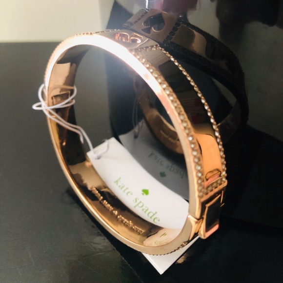 🎀Kate Spade ♠️ Hole Punch 10MM Rose gold Bangle - Picture 8 of 8